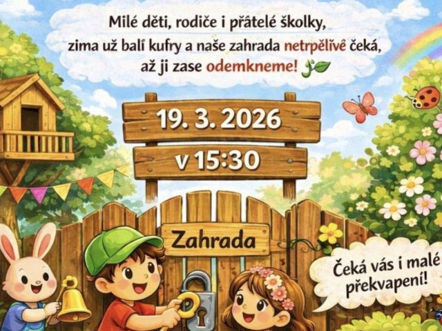 Pozor, pozor! Zahrada se chystá probudit ze zimního spánku!