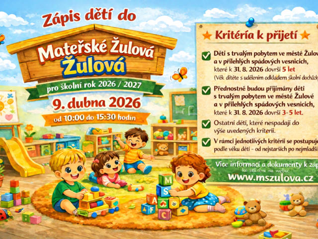 Zápis do MŠ Žulová 2026